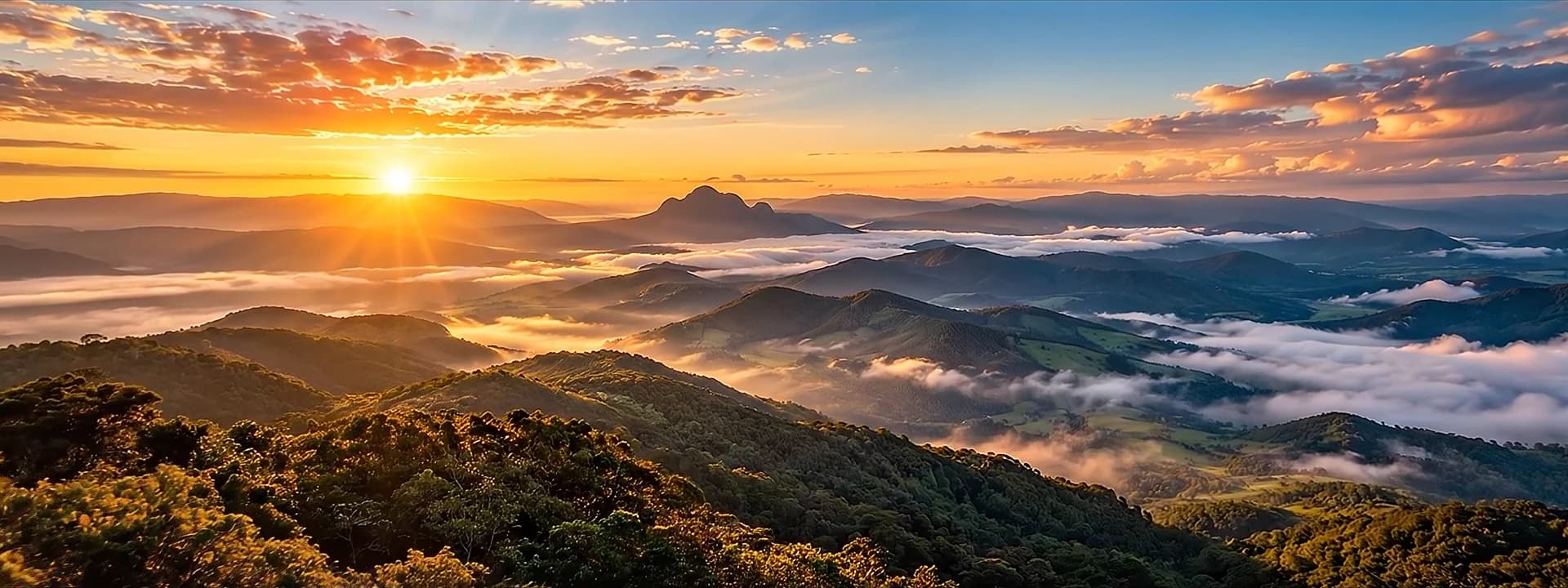 Amanhecer na Serra da Mantiqueira